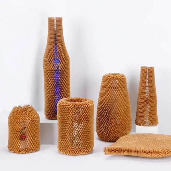 Recyclable изготовленный на заказ снабженный подкладкой рукав упаковки Kraft обруча сота бумажный бумажный