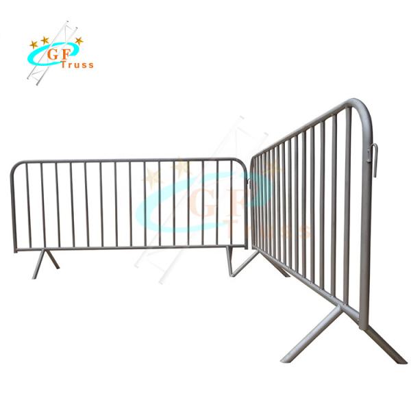 Steel Stage Barriers Galvanized Iron Crash Temporary Metal Road Use