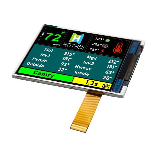 Multiscene 2,4 luminosité TFT-H024B12QVIFT8N15 de l'affichage 240x320 de TFT LCD intense