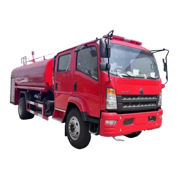 Factory HOWO Fire Truck Double Row 8Ton 10 Ton