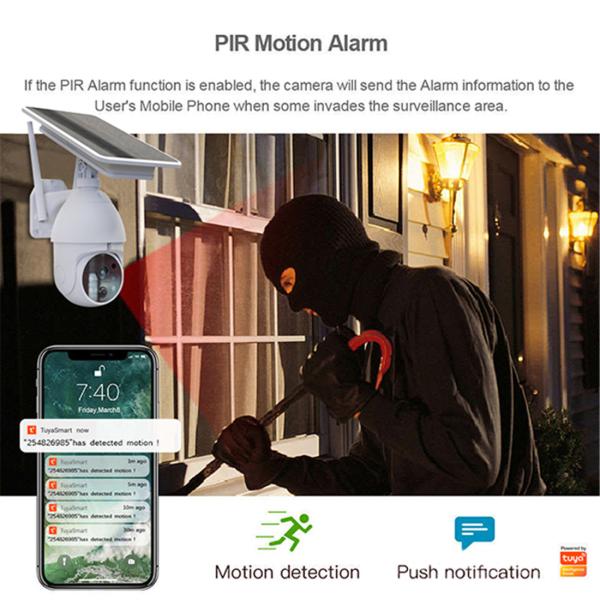 1080P PTZ Wifi Solar IP Camera Outdoor Surveillance Waterproof CCTV Camera Smart Home Two-Way Voice Battery Long Standby