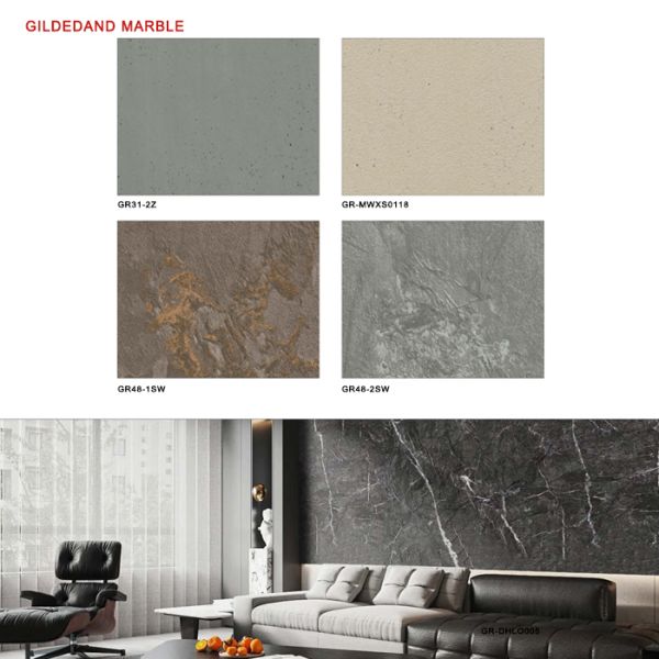 Gold Accent Marble PVC Film Decorative Self Adhesive Kitchen Cabinet Wrap Film 1.52m×50m