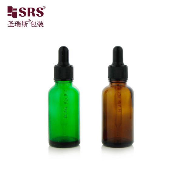 Hot Selling Glass Dropper Bottle 5ml 10ml 15ml 20ml 30ml 50ml 100ml for Essential Oil Perfume Skincare