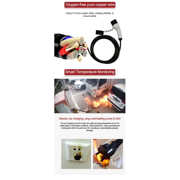 3.5kw 16A LCD Car EV Charger Station IP55 New Energy cE IEC 80V~250V