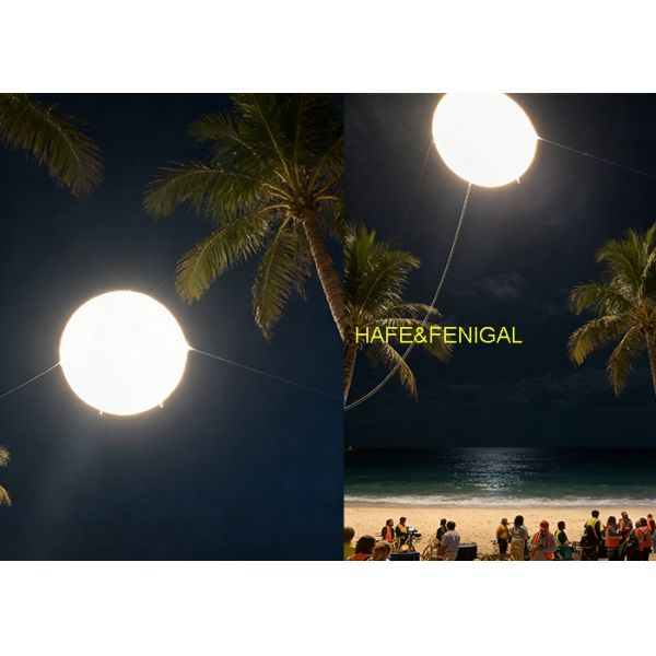 Natural 3200K Warm White 4kW Tungsten Film Sets Spherical Balloon Light
