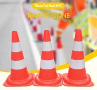 2.3kg 70cm  PVC Traffic Cones 28 Safety Cones With Reflective Tape