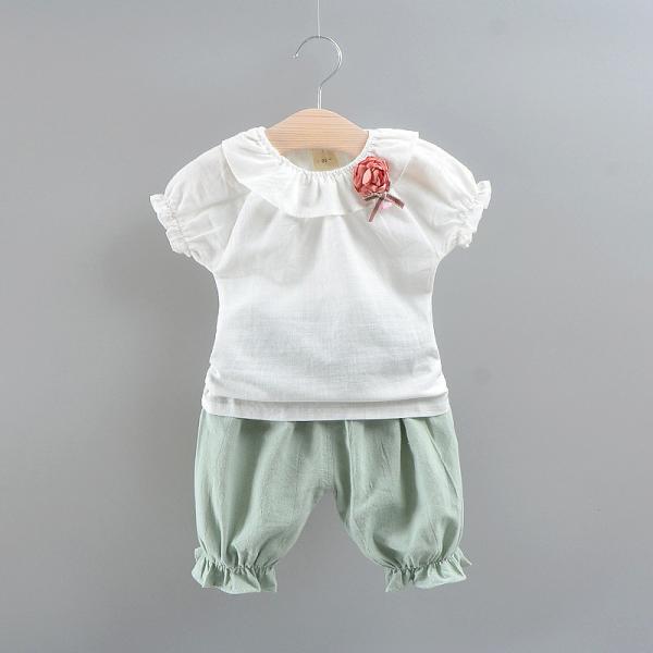 130CM 21KG Children'S Outfit Sets Breathable Short Sleeve Union Suit Medium Sized