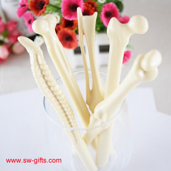 Syringe Pen Writing Supplies Bone Shape Ballpoint Pens New creative gift school supply