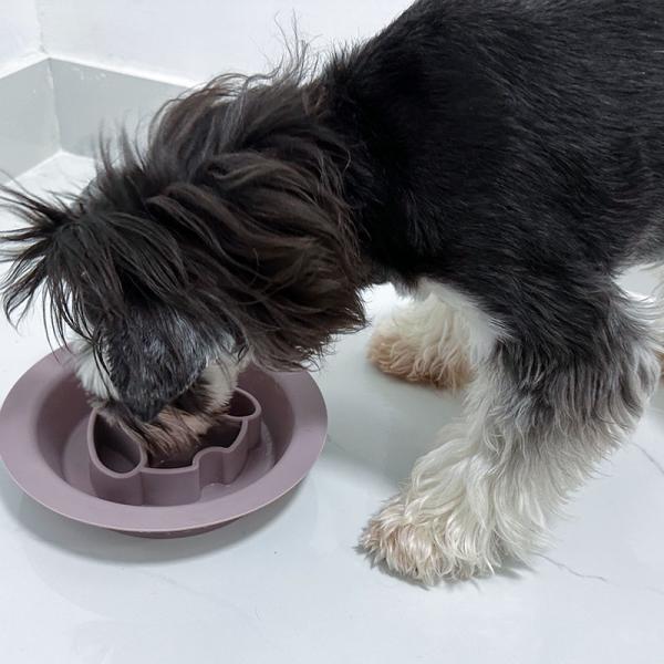 Voltage Not Applicable Silicone Dog Lick Bowl Interactive Slow Feeder Design