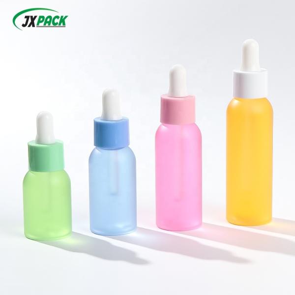 Transparent Skin Care Serum Dropper Bottle PET Plastic Sealing Type Pump Sprayer Bottle