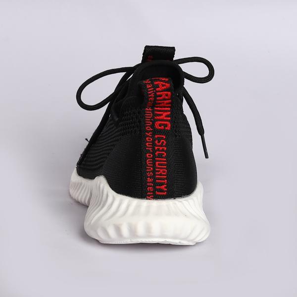 Zapatos de seguridad para hombres y mujeres de pie de acero de tejido de trenzas de mosca transpirable