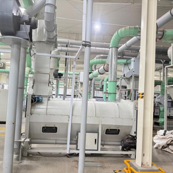 Waste cotton cleaning machine line