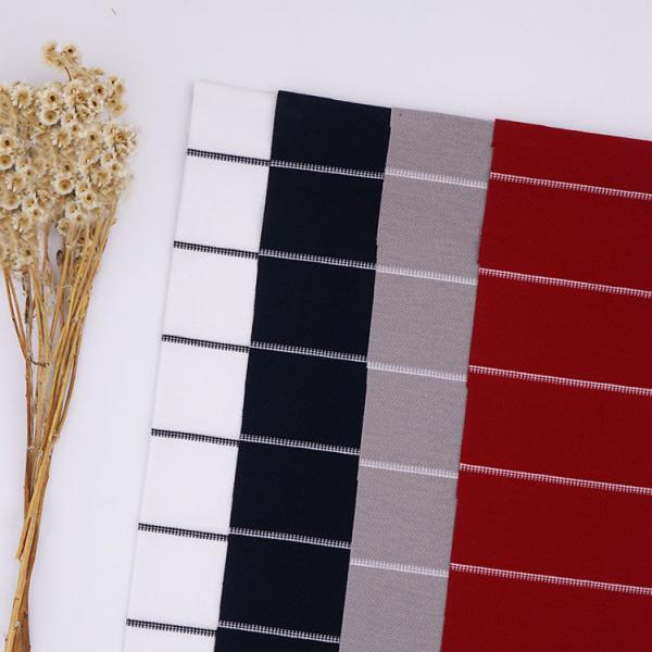 На заказ полосатая ребра трикотажная ткань, влагоустойчивая 170 г цветной хлопчатобумажной ткани