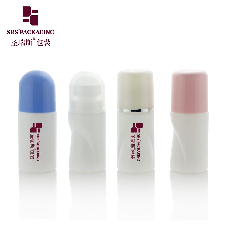 Wholesale 50ml Round Cylinder Plastic Roller Bottle Empty Roll‑on Container For Perfume Body Oil