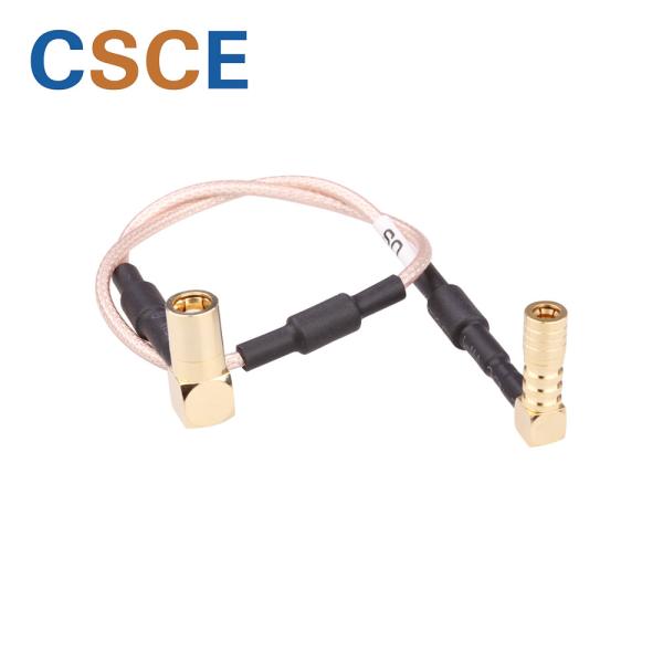 RG179 SMB Female To SMB Female Cable , Antenna Coaxial Cable Length 325mm
