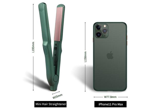 Portable Small Travel Hair Straightener 1/2 Inch LED Display  CE approval