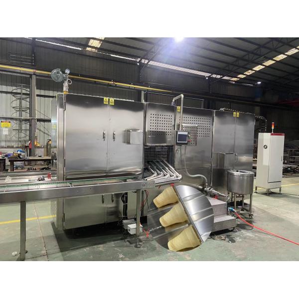Stain Steel 12000pcs/H wafer Cone Baking Machine PLC Controlled