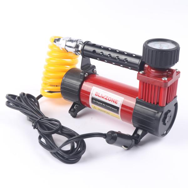 Direct Drive 12V Heavy-Duty Car Tyre Inflator with Max Pressure and Cylinder 30mm