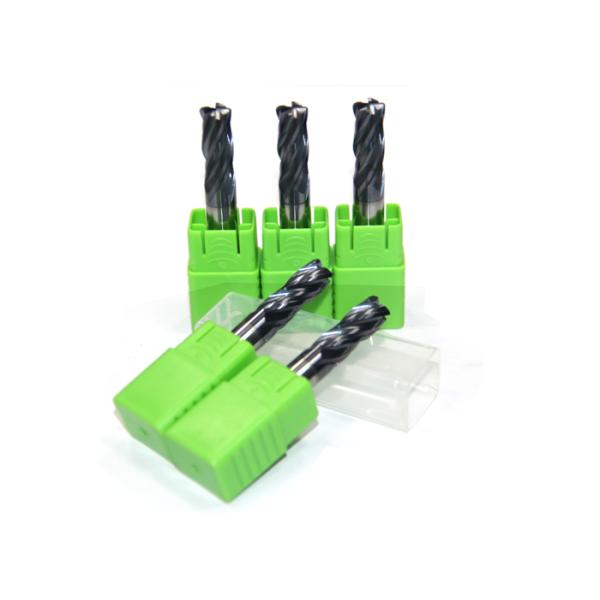 CNC Milling Corner Radius End Mill / Carbide Mill Cutter Black or Copper Color