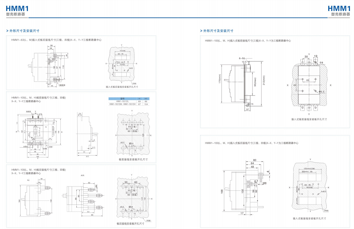 IEC MCCB Moulded Case Circuit Breakers 3 Pole 4 Pole Main Switch Circuit Breakers