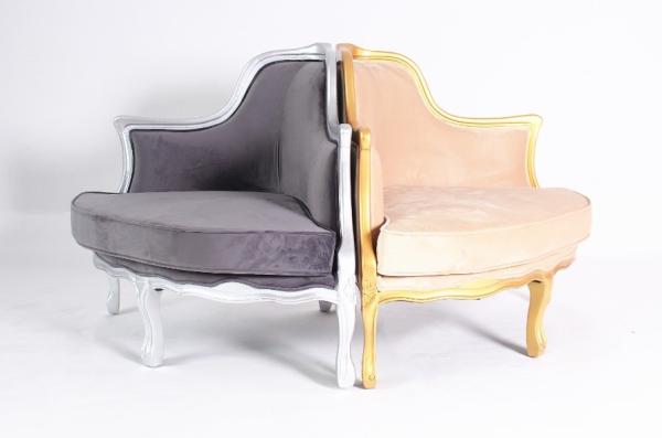 Dubai golden wooden wedding chairs event rental Big loung armchairs wood carved chaise
