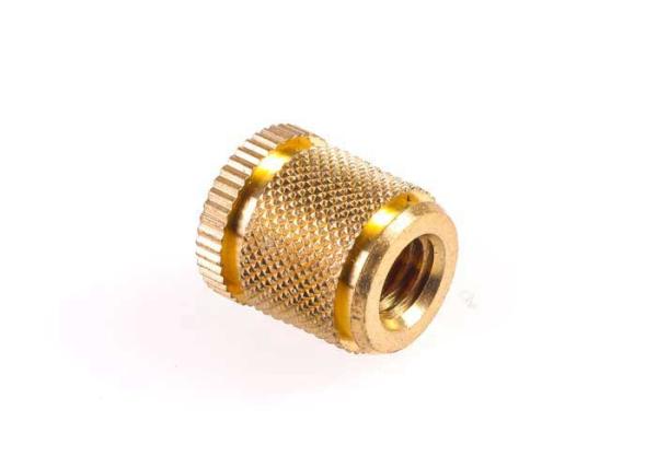 High Precision M2-M20 CNC Lathe Parts Brass Knurled Inserts Nuts Size 2-20MM