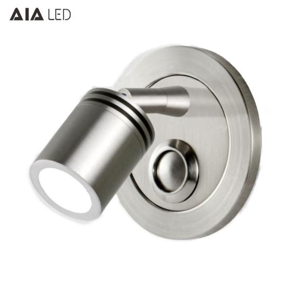 3W Wall Lamp For Living Room Bedside Hotel Modern Angle Adjustable Wall Decoration Wall Reading Light With Push Button