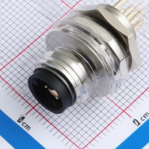 Industrial M12 Panel Mount Socket Male Connector PCB Mount CAZN M12-P5A-GPBM12 Certified CE RoHS UL