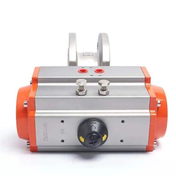 Compact Italian Style Wafer Pneumatic Ball Valve SS304 PN16 Two Way Wafer Ball Valve for Water Gas Oil Pipeline