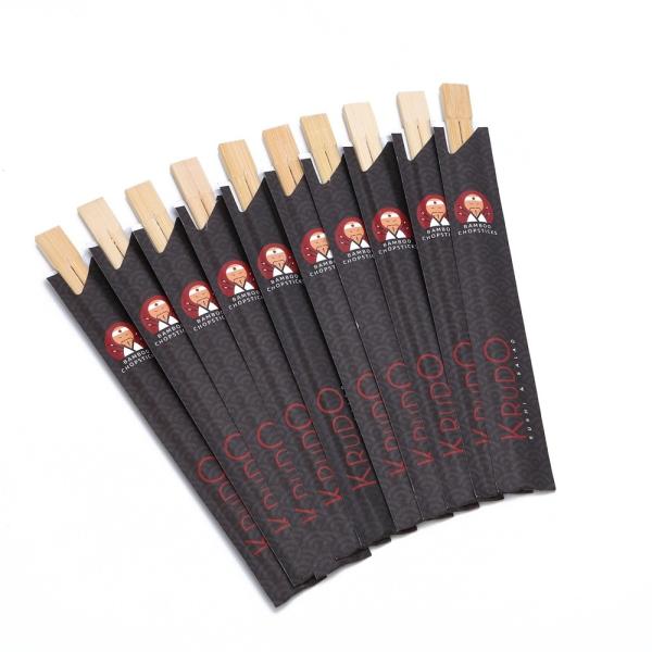 Bastões tradicionais japoneses Bamboo logotipo Bastões descartáveis Bamboo Sushi Bastões para comida