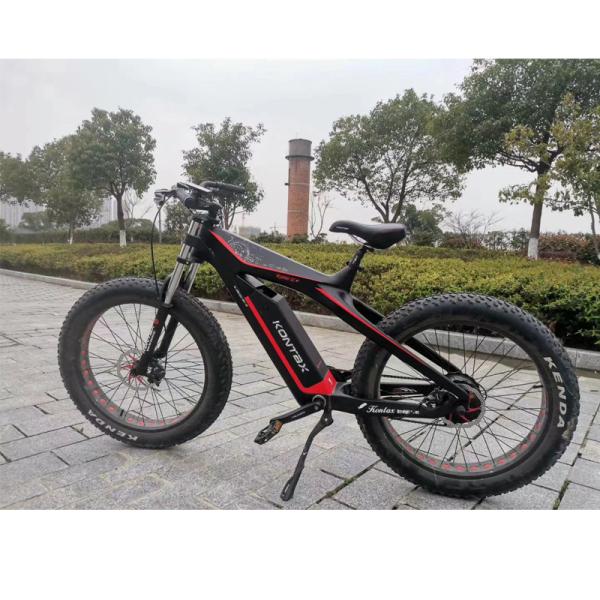 Adult Electric Mountain Bike MTB with Kontax Mid Snow Motor and Carbon Fiber Frame