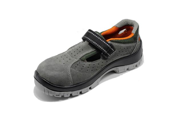 Summer Steel Toe Double Density Steel Toe Work Shoes , PU Outsole Steel Toe Cap Sandals