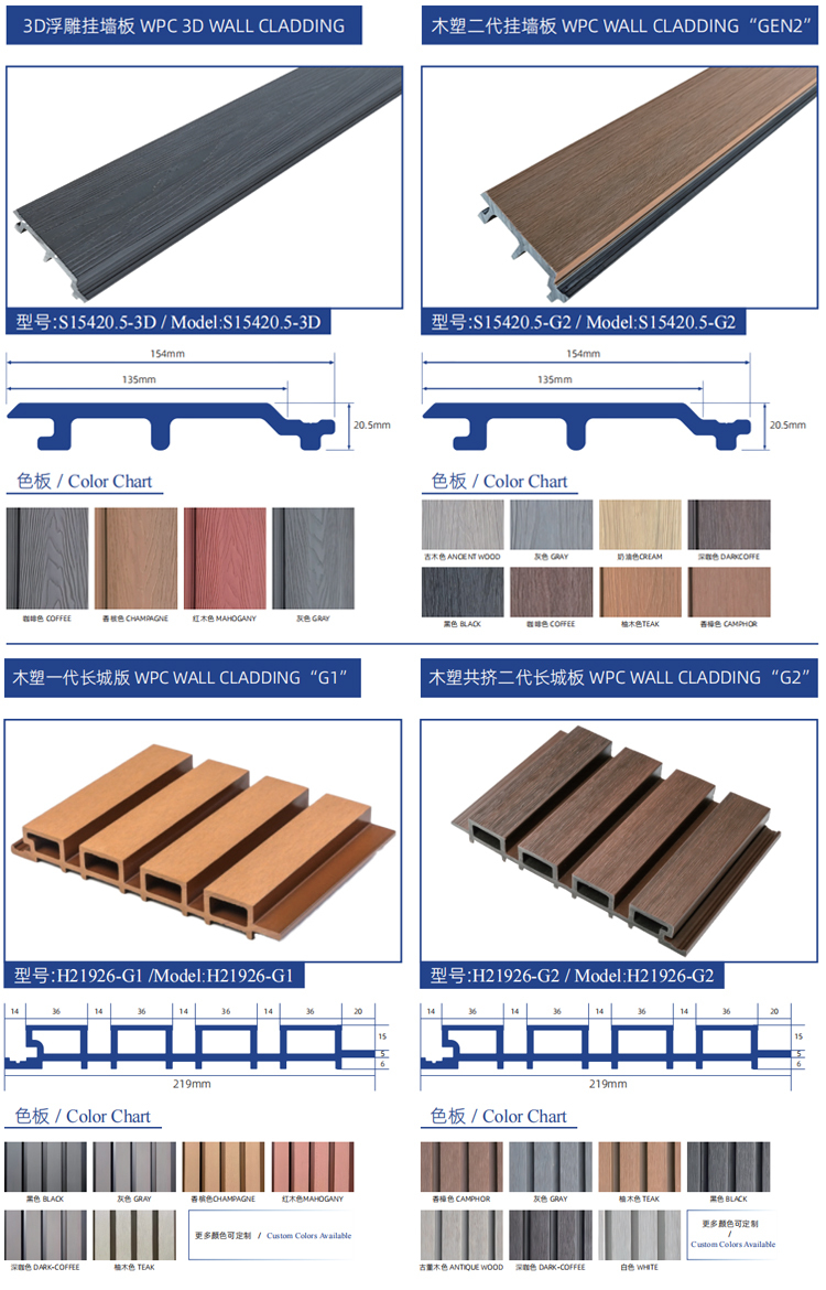 Outdoor WPC Acoustic Panel Fireproof Sound Absorption Custom Size