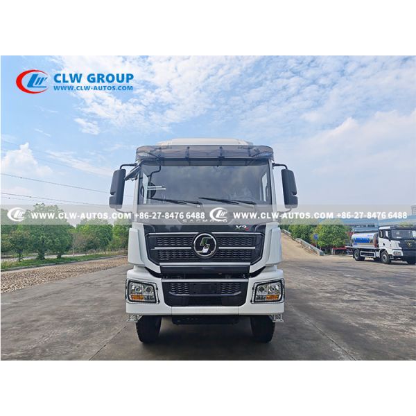 Shacman 8x4 440HP Bulk Feed Transport Truck with 20tons Carbon Steel Tank and Hydraulic Unloading System