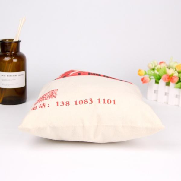 Promotional Gift Printed Reusable Shopping Bags Grey Cloth Natural Cotton Tote Bags
