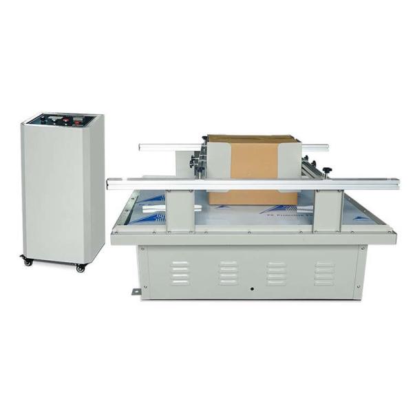 Teste de vibración de simulación de transporte mecánico Cartón de paquete Tabla de vibración