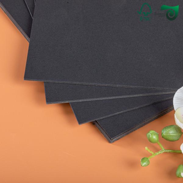 400gsm 300gsm FSC Odourless Cardboard Paper Black 700mm 1000mm For Wine Boxes