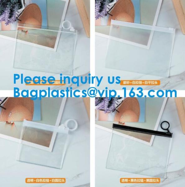 Frosted Plastic PVC Slider Zipper Bag,Pvc Food Grade Plastic PE Slider Zipper Bag For Frest Fruit Suit Packing Bagease