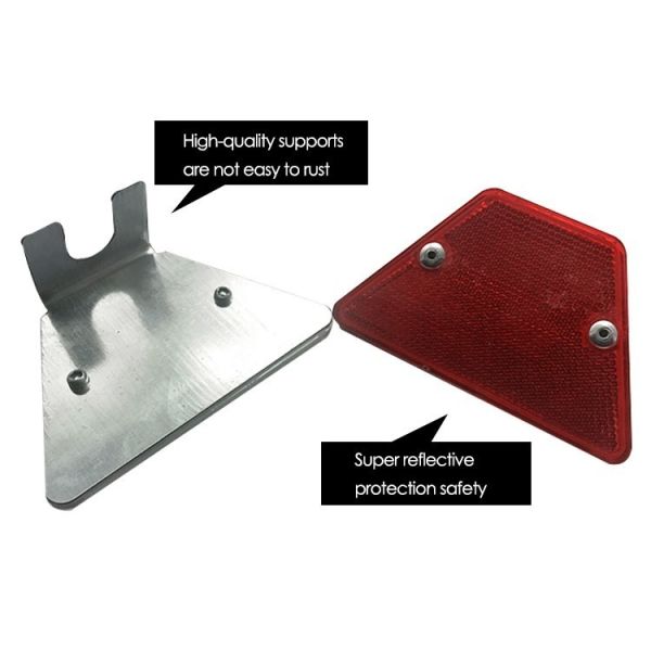 Galvanized Hot dip Trapezoid Guardrail with Solar Delineator Post and Reflective Panel for Highway Roadside Traffic Safety Guidance