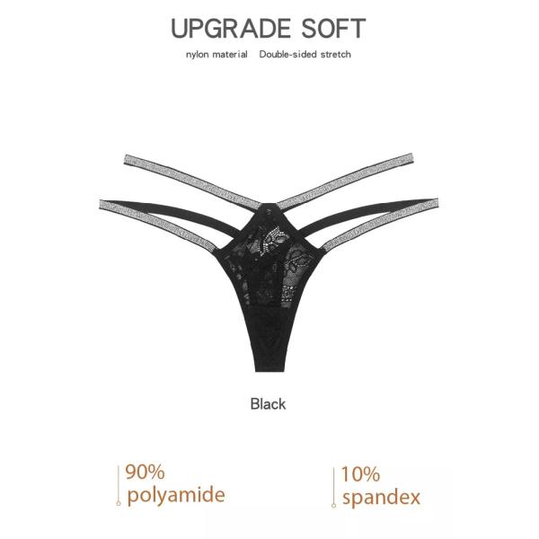 Womens Lace G Strings Sexy Cross Shining Waistband Thongs Bikini Panties Crystal Female Underwear