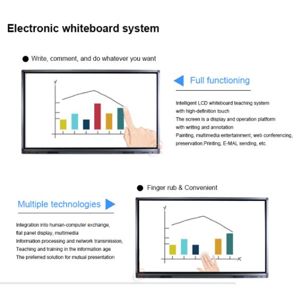 Bluetooth4.0 500W 520cd/M2 Interactive LCD Touch Monitor