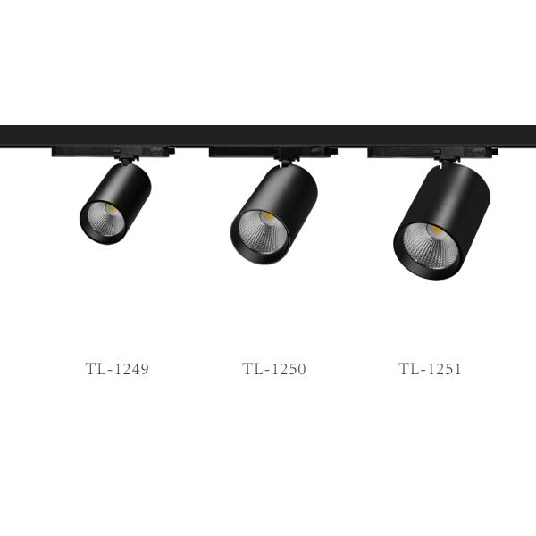 Integrated adaptor 3/4-wire CRI90 anti glare flicker free combined 20W-25W 35W COB LED track light Aluminium Surface t