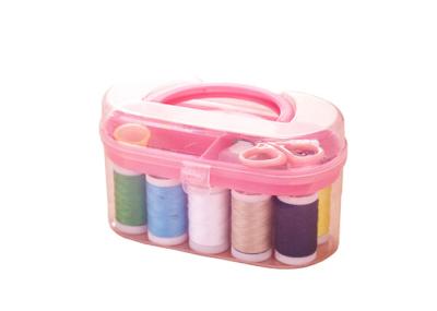 Household Travelling Mini Sewing Kit Set Plastic Needle Box With Sewing Accessories