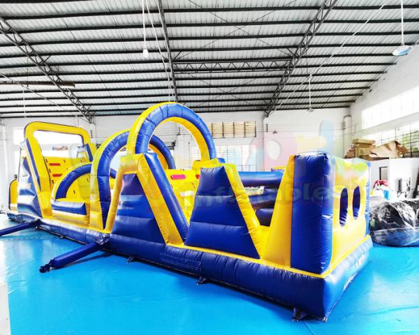 Enfants de 13.2X4.7X3M Inflatables Obstacle Course sautant la Chambre de rebond de château