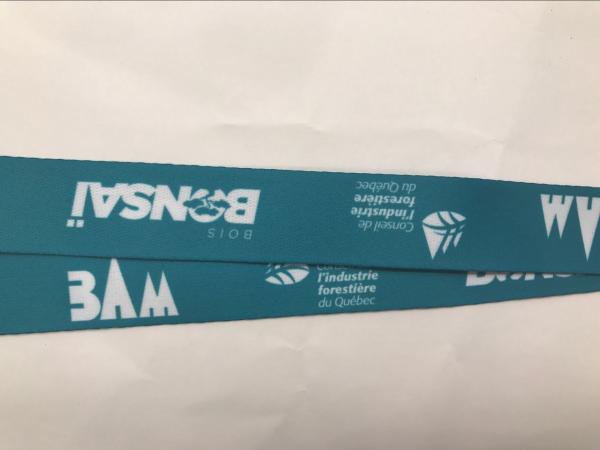 Fashion Design Polyester Dye Sublimation Lanyards Heat Transfer For Trade Show