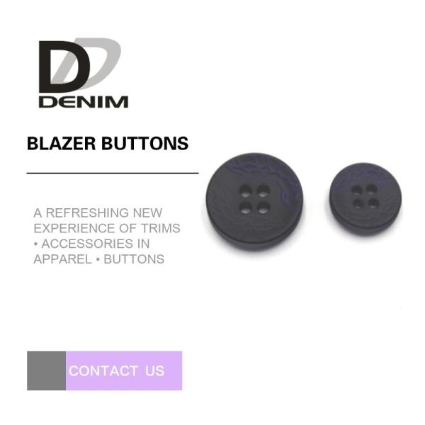 Botões de revestimento do blazer da extra grande 4 acessórios plásticos do vestuário dos furos