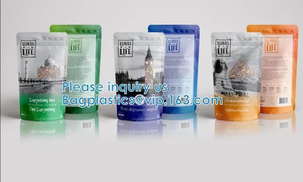 Aluminum Foil Bags, Stand-Up, Resealable, Vacuum Sealable, Leak-Proof Pouch, Mylar Bags, Storage Package