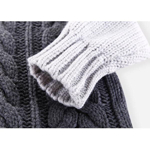 Shawl Collar Kids Sweater Coat Cable Knitting Thick Winter Boys Warm Jacket