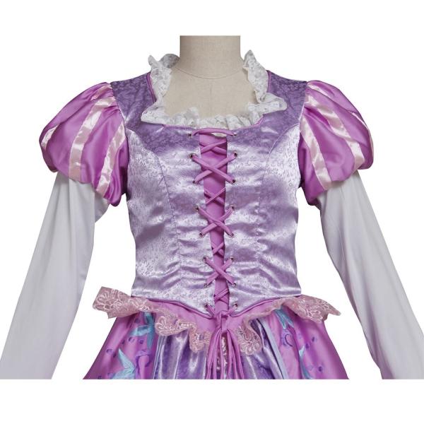 Women's Girl's Tangled Rapunzel Princess Dress Costume Cosplay For Party