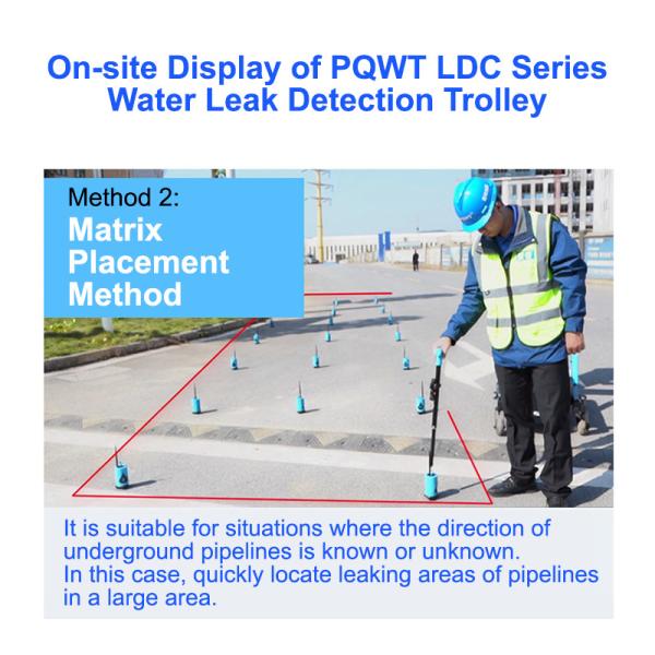 détecteur de fuite extérieur de plombier du chariot 9m à détection de fuite d'eau 20KHz PQWT LDC